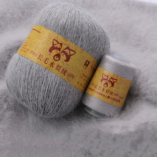 50+20g/Set Hand-Knitting Long Plush Mink Cashmere Yarn High Quality Crochet Thread For Cardigan Sweater Hat for Woman