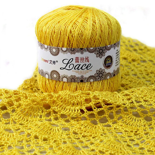 50 g/Ball 8 # Lace Crochet Thread Cotton Wool Fine Yarns Embroidery Crochet Knitting Lace Jewelry DIY Hand Knitting Threads