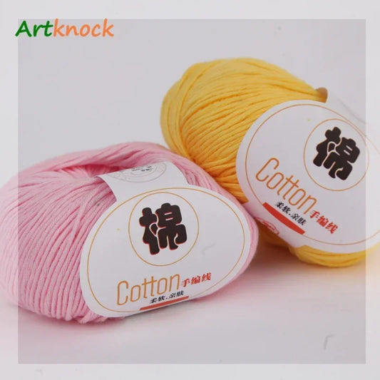 12pcs Yarn for Knitting Children Hand Knitted Knit Sweater Crochet Warm DIY 100% Cotton Yarn