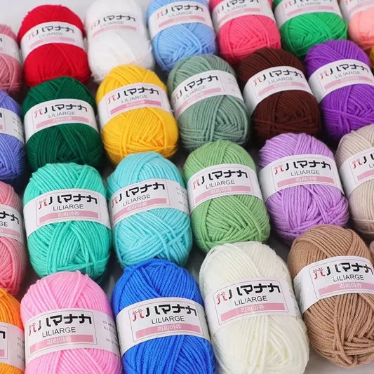 25g/pc Baby Cashmere Milk Cotton Yarn Soft Warm Lanas for Hand Knitting and Crochet Yarn Knitting Wool Yarn Crochet Supplies